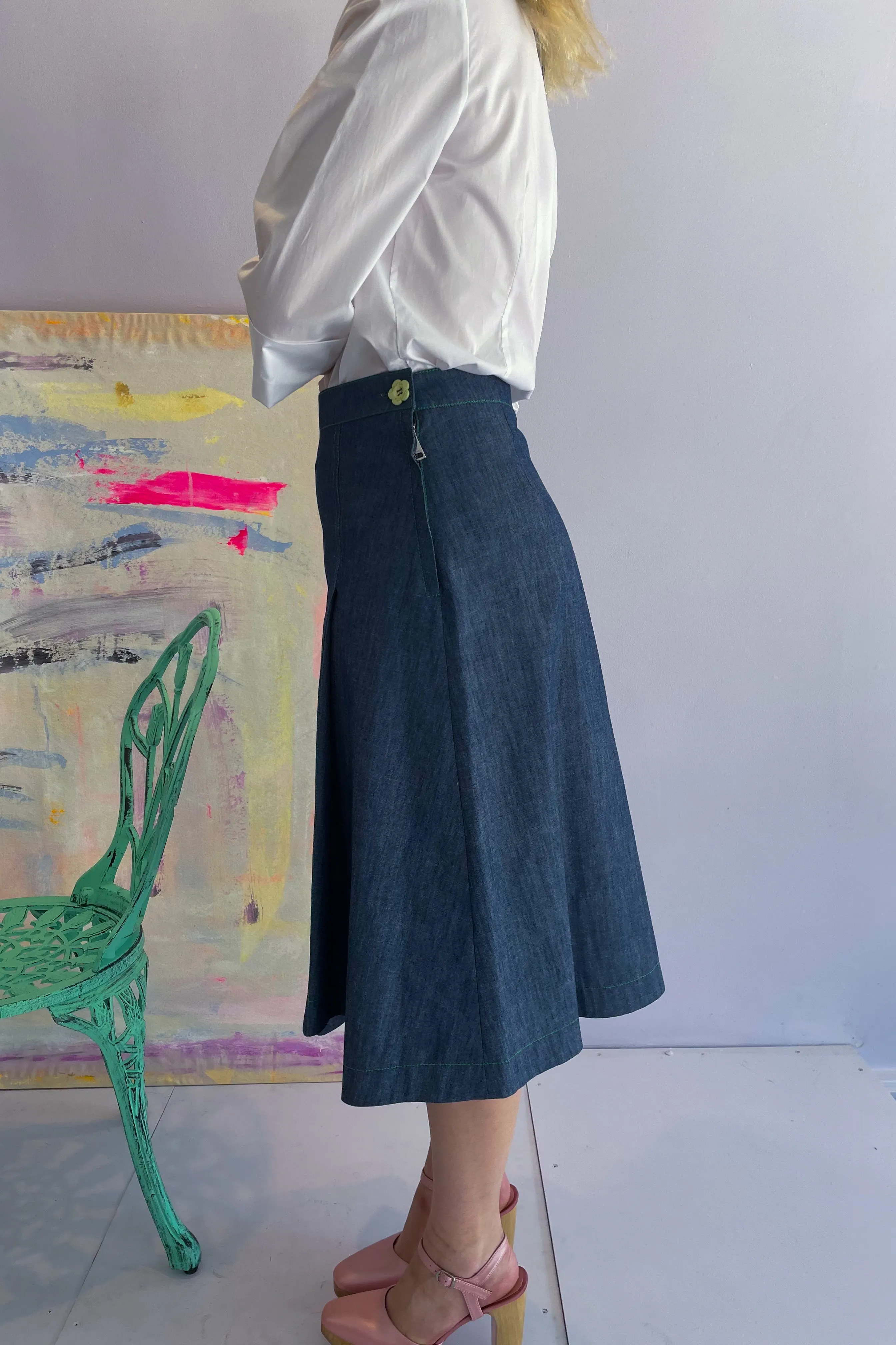 Vivetta - Denim Skirt: Dark Wash