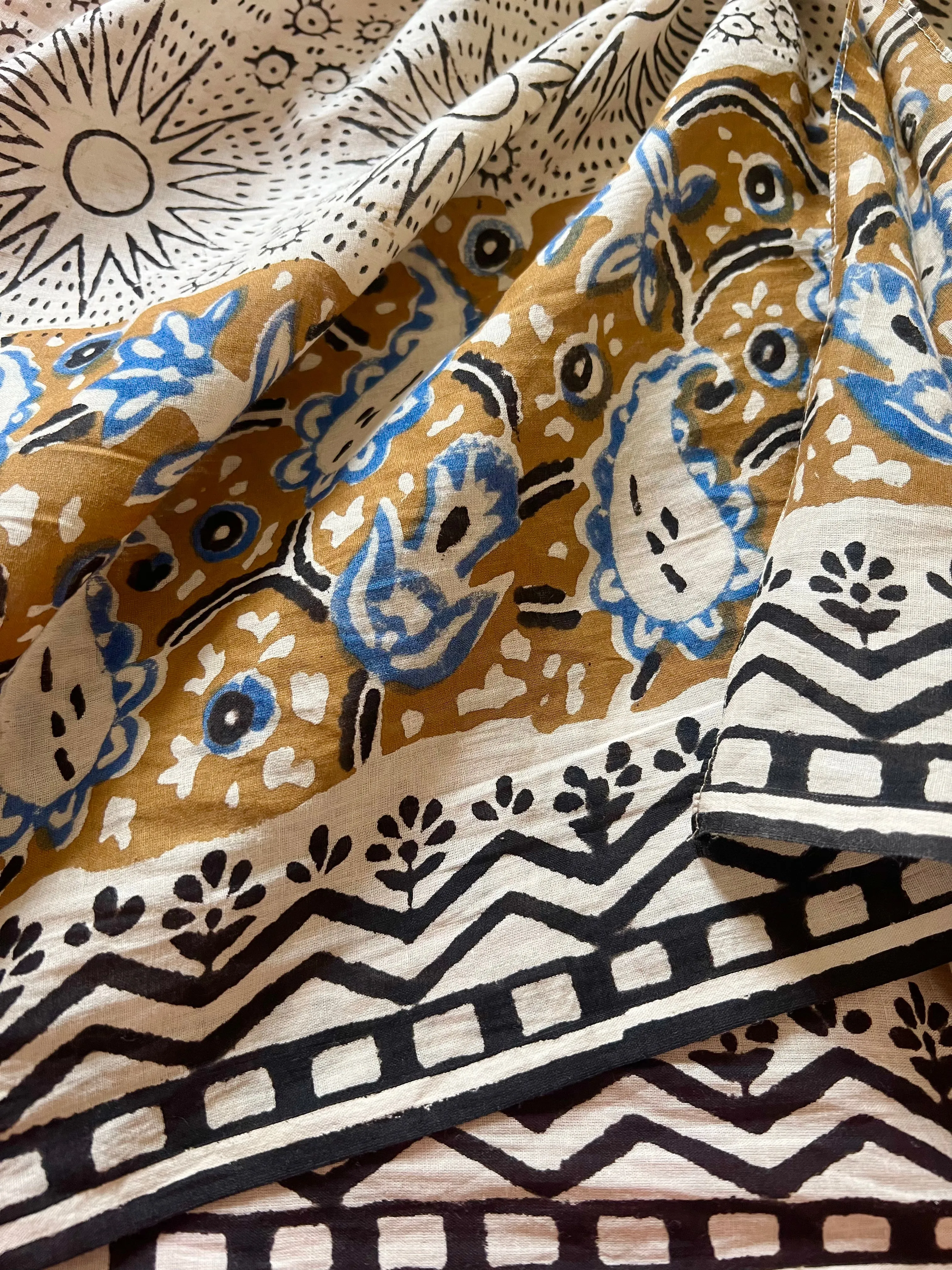 Wrap mini in starburst tribal print